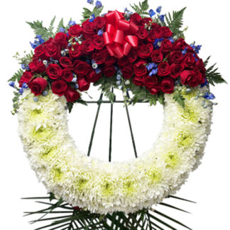 On Angels Wings Wreath